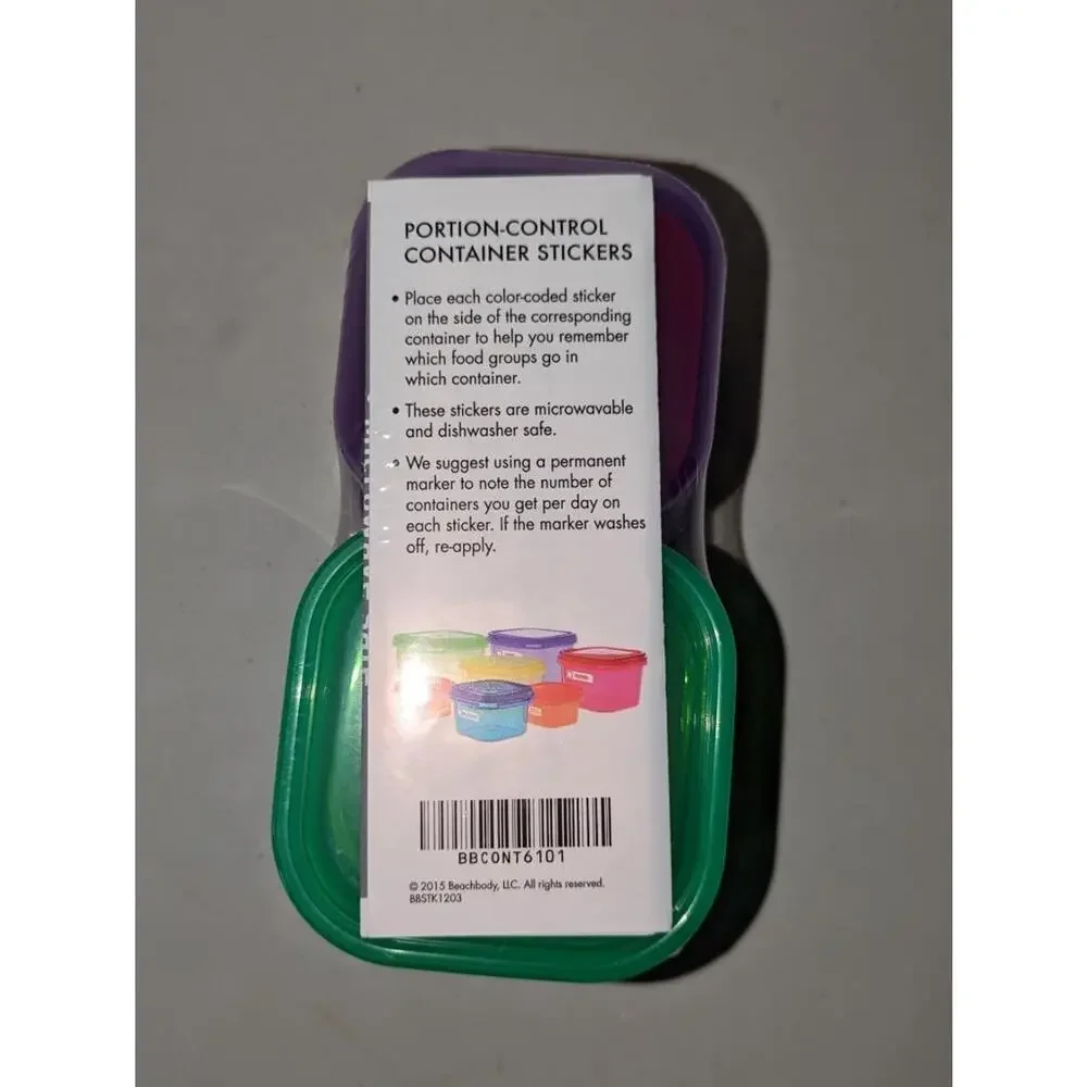 21 Day Fix Portion Control Containers Meal Planning New -0822T24
